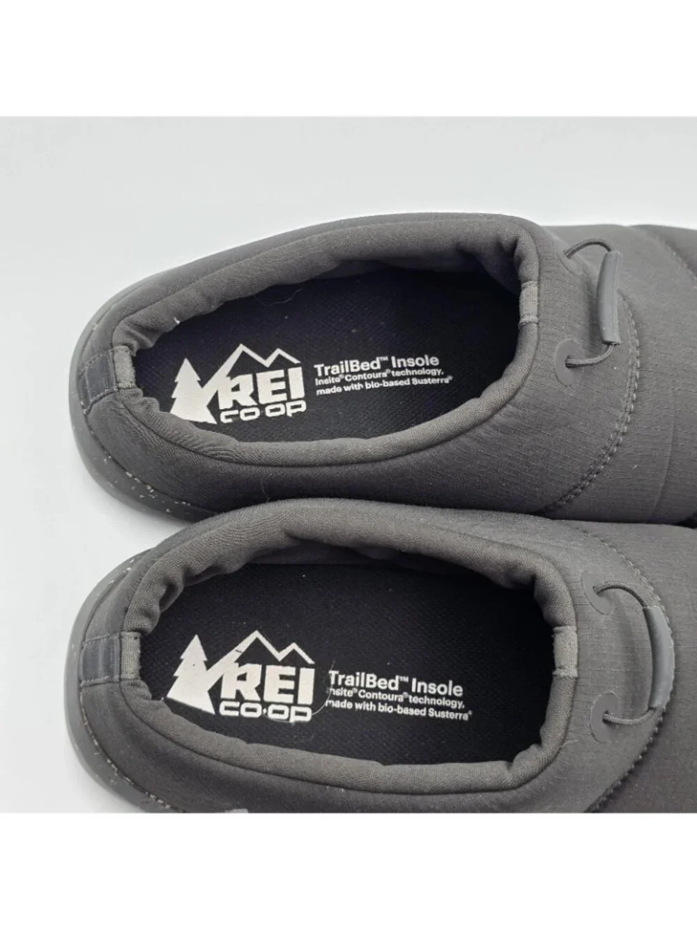 REI Co-op Shoes Mens Size 8 Black Slip On Slipper Fulgentsun TrailBed Comfort